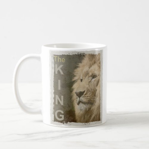 Lion Face Animal King Elegant Template Custom Coffee Mug