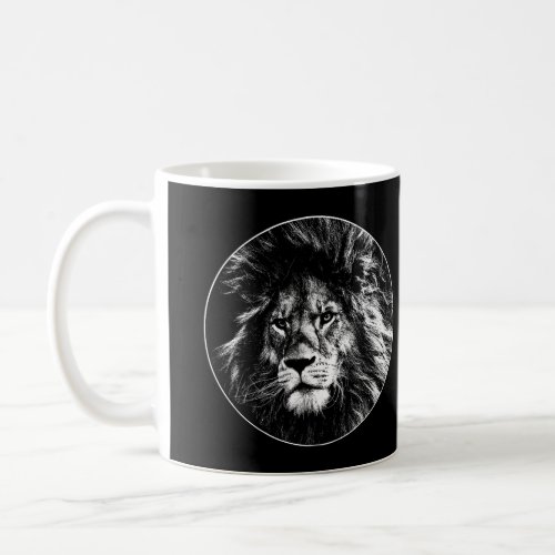 Lion Face Animals The King Pop Art Template Coffee Mug