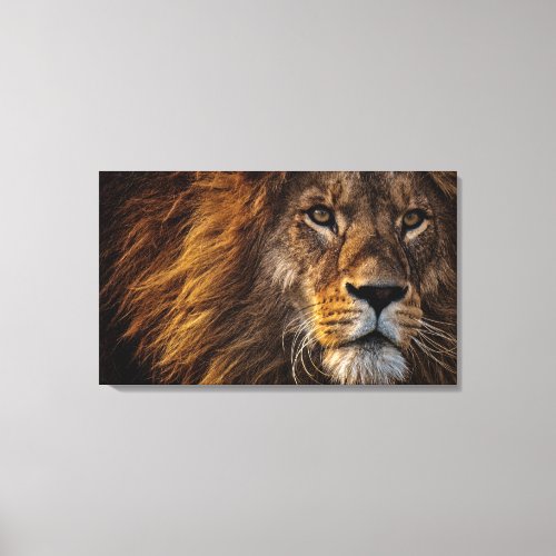 Lion Face Canvas Print