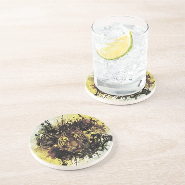 lion face coaster (Side)