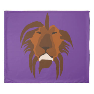 lion face duvet cover