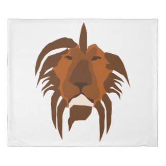 lion face duvet cover