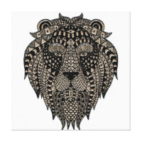 Lion face. Emar Design Canvas Print