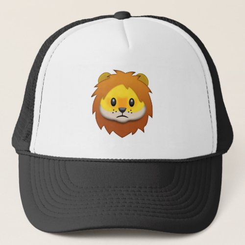 Lion Face Emoji Trucker Hat