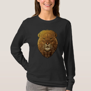 Lion Face Fearless African Lion Head Animal Kids B T-Shirt