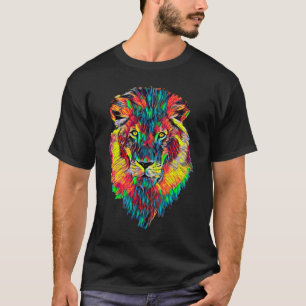 Lion Face Head Portrait Great Boss King Mature T-Shirt