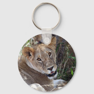 lion face keychain