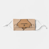 Lion Face Kids' Cloth Face Mask (Front, Folded)