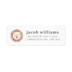 Lion Face Label