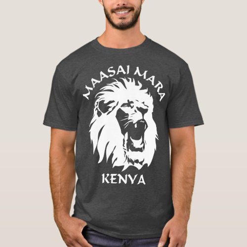 Lion Face Maasai Mara Kenya National Reserve T_Shirt