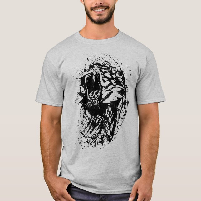 Lion face, Majestic Lion, Wild Lion  T-Shirt (Front)