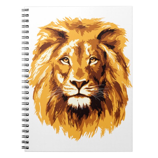 Lion face notebook (Front)