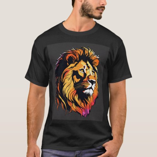 Lion face T_Shirt