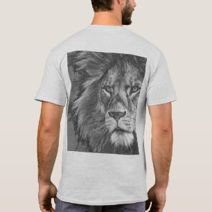 Lion Face Template Pop Art Mens Modern T-Shirt