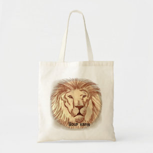 Lion Face  Tote Bag