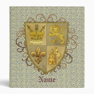 Lion Family Crest Surname Binder