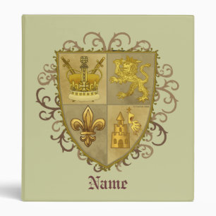 Lion Family Crest Surname Binder