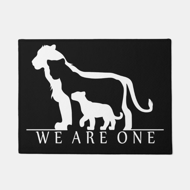 Lion Family Doormat (Front)