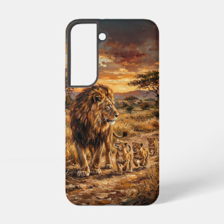 Lion Family Fine‑Art Collection – WildArchetypes Samsung Galaxy S22 Case