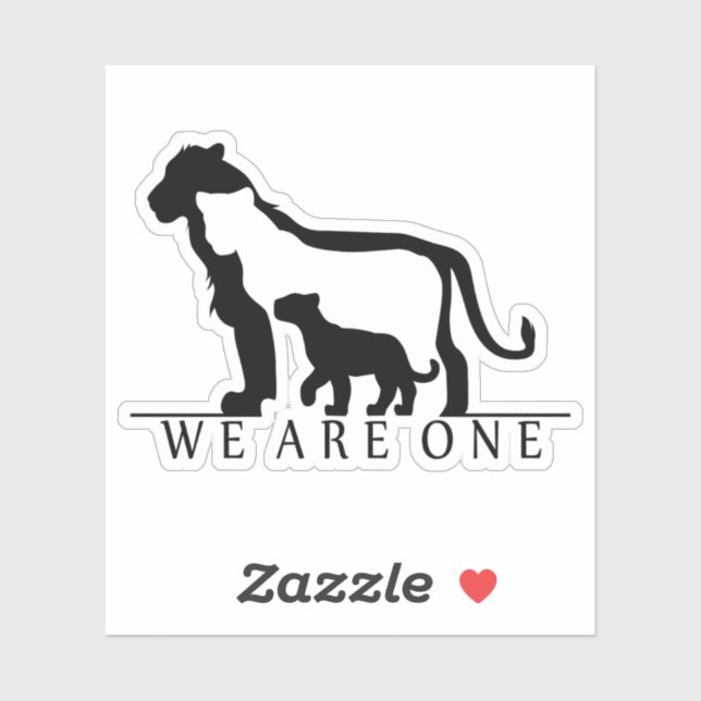 Lion Family Sticker (Sheet)