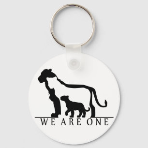 Lion Family (white version) Keychain