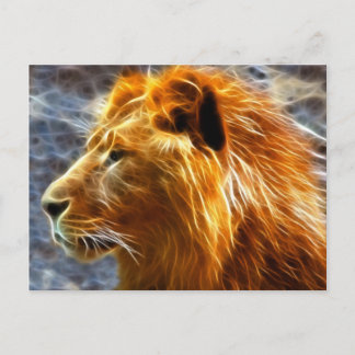 Lion fantasy postcard
