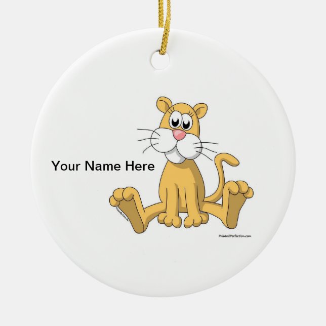 Lion - Female Ceramic Ornament (Front)