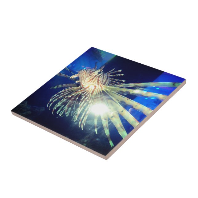 Lion fish ceramic tile (Side)