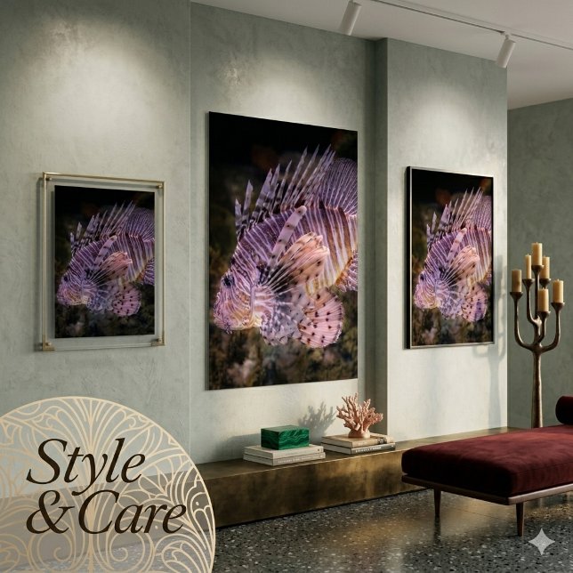 Lion Fish Wall Poster Custom Ocean Design (Lion Fish Wall Poster Custom Ocean Design)