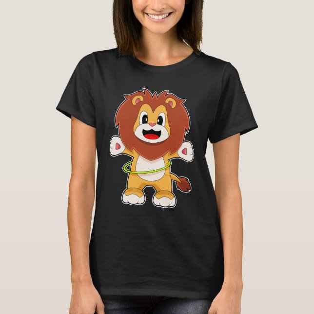 Lion Fitness Gymnastics Sports T-Shirt (Front)
