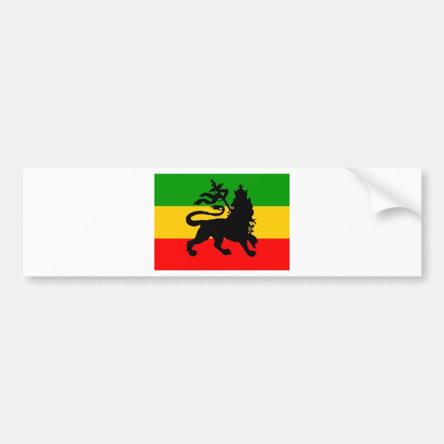 Lion Flag Bumper Sticker (Front)