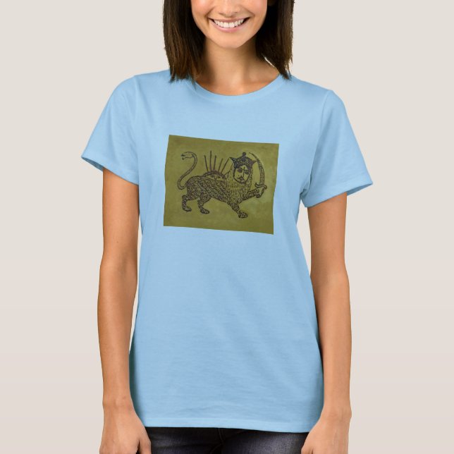 Lion Flag Design T-Shirt (Front)