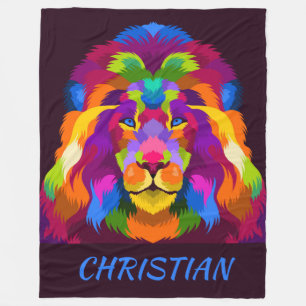 Lion Fleece Blanket