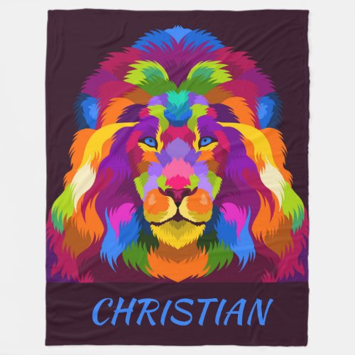 Lion Fleece Blanket