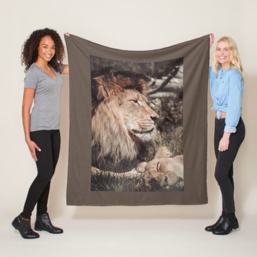 Lion Fleece Blanket