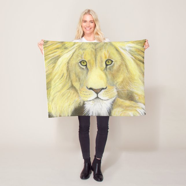 Lion Fleece Blanket (In Situ)