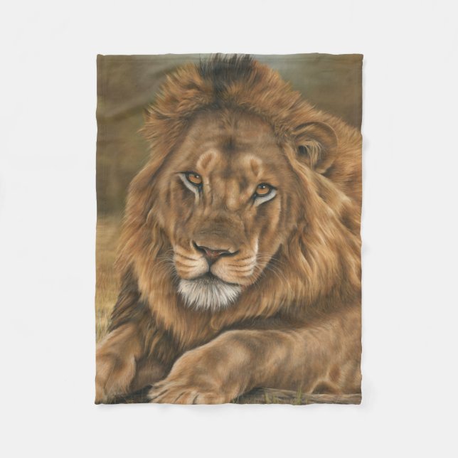 Lion Fleece Blanket (Front)