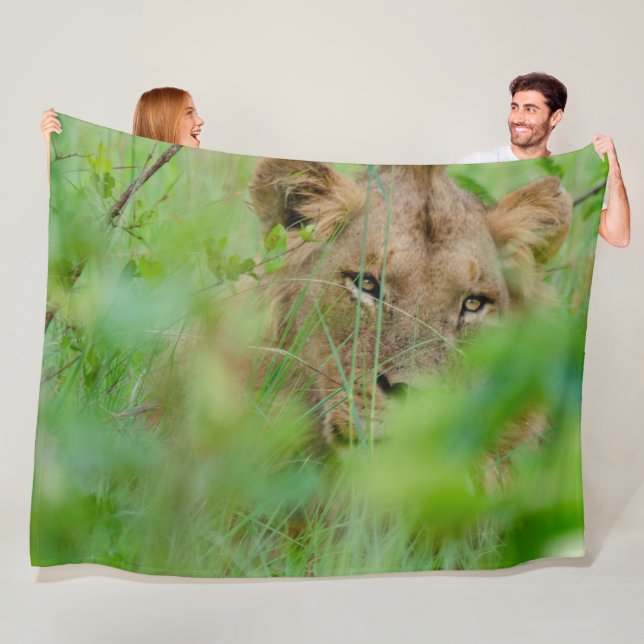 Lion Fleece Blanket (In Situ)