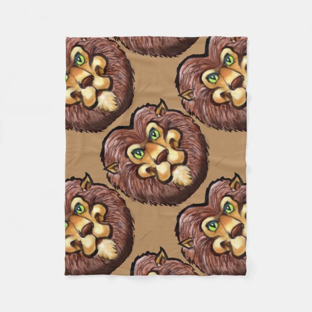 Lion Fleece Blanket (Front)