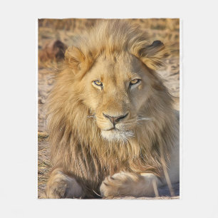 Lion Fleece Blanket