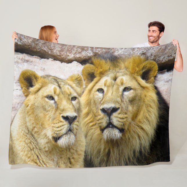 Lion Fleece Blanket (In Situ)