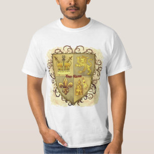 Lion Fleur De Lis Shield T-Shirt
