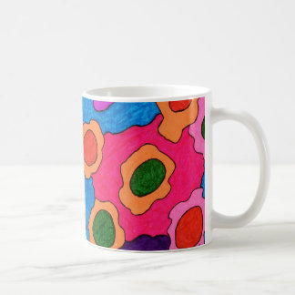 "Lion Flowers" Abstract Art Mug