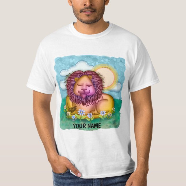 Lion Flowers T-Shirt (Front)