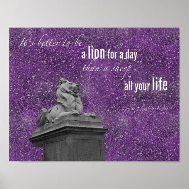 Lion for a Day Poster (Front)