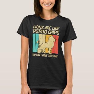 Lion For Men Women African Safari Zoo Animal Retro T-Shirt