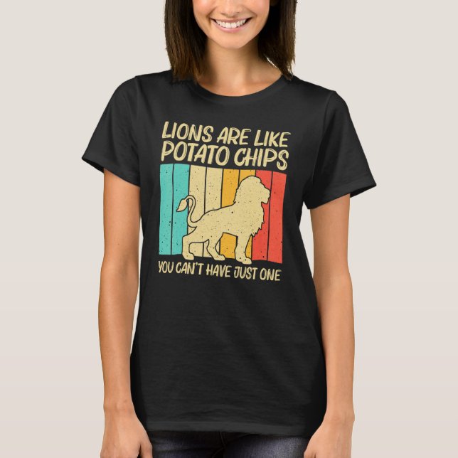 Lion For Men Women African Safari Zoo Animal Retro T-Shirt (Front)