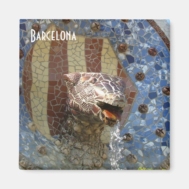 Lion Fountain Magnet (Front)