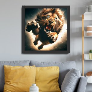 Lion Framed Art