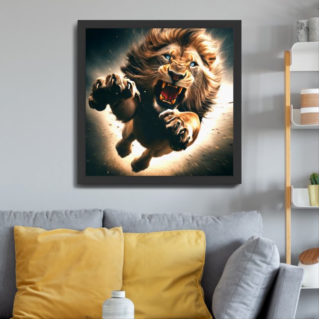 Lion Framed Art (Living Room 3)